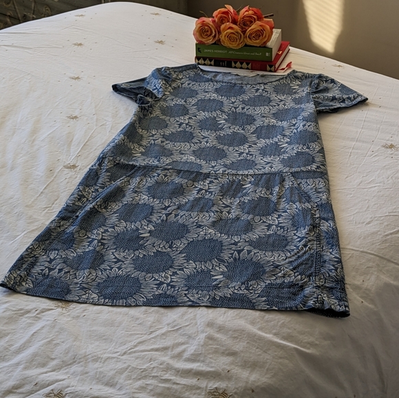 Seasalt Cornwall Veryan Shift Dress, US 4, Blue - Picture 2 of 10